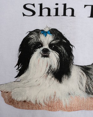 【古着】シーズーの犬種ロンT