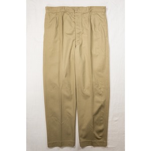 【1950s,DS】"French Army", M52 Cotton Chino 2 Tack Trousers Size 38, Deadstock!!