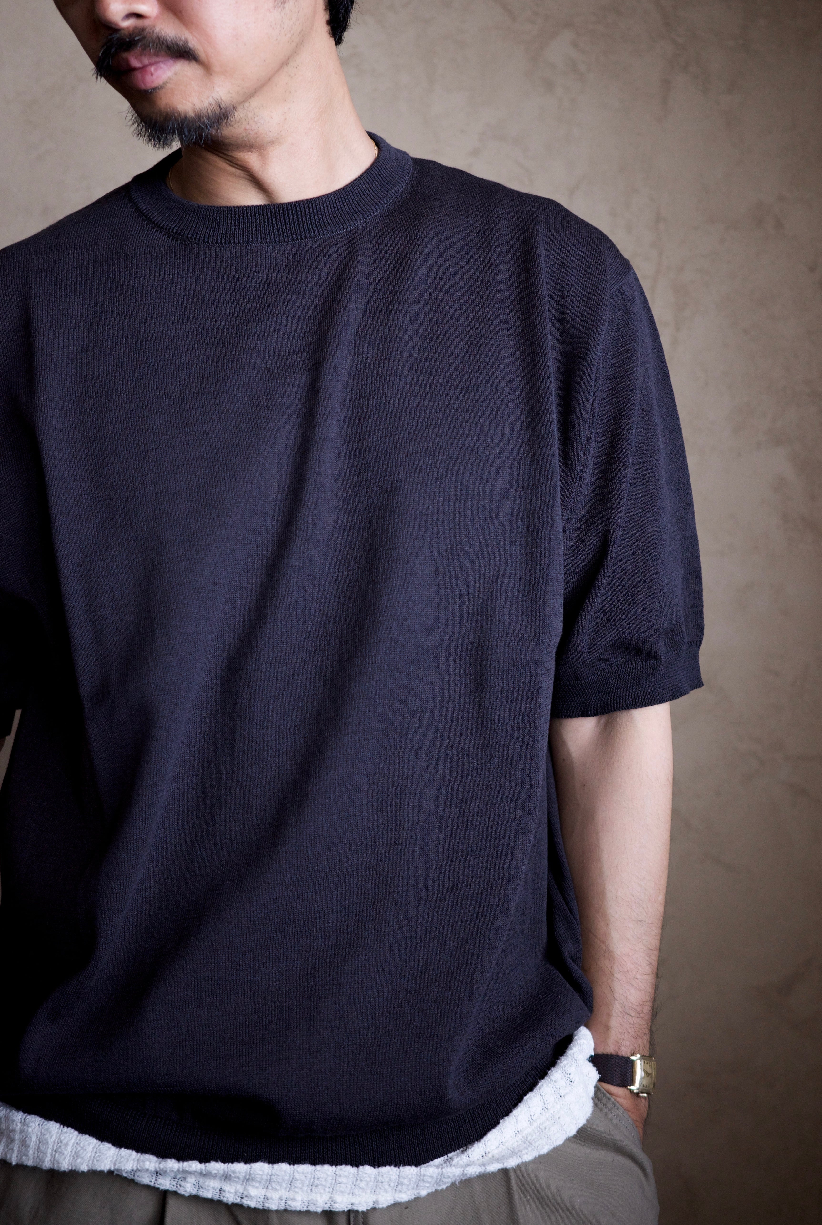 26SS STILL BY HAND KN02261 Tシャツ 2Gニット STILL BY HAND / KN02261 | iremono