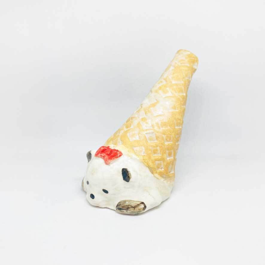 パンダソフトの一輪挿し/ すずきたまみ / 陶芸作品