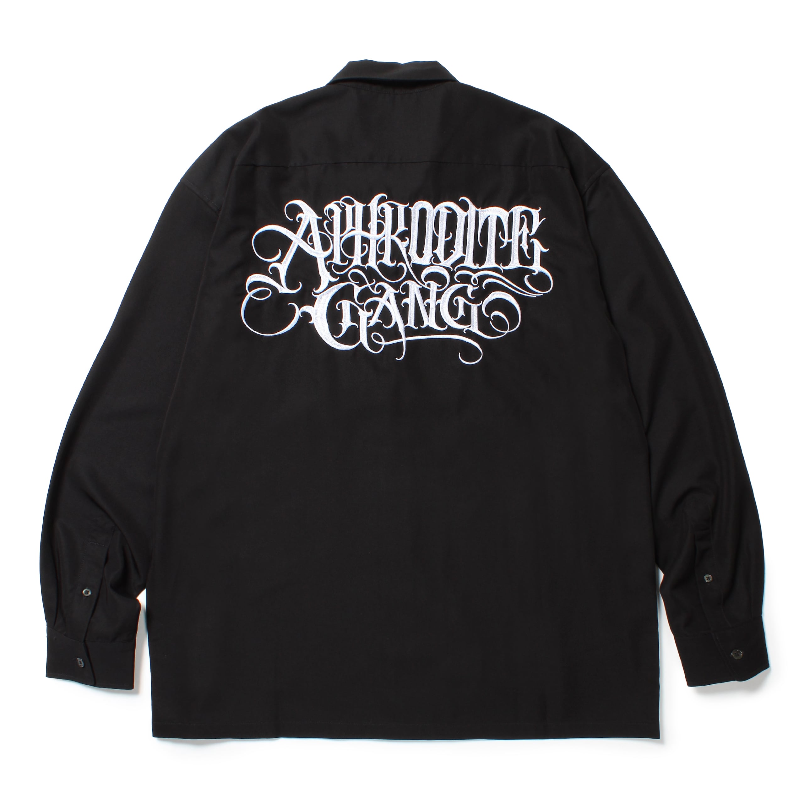 CLASSIC LOGO L/S OPEN COLLAR SHIRT | APHRODITEGANG