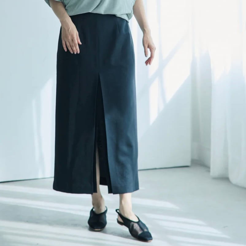 《 6/29まで期間限定POPUP 》【 TERRAORY 】Double Box Tuck Tight Skirt
