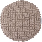 冷感ラウンドクッション 接触冷感 ポップコーン生地 グレー アイボリー ピンク クッション かわいい おしゃれ 韓国インテリア 北欧風 北欧 もちもち 夏 ひんやり ニュアンスカラー くすみカラー ラウンド 丸型 丸 円形 直径38cm リビング