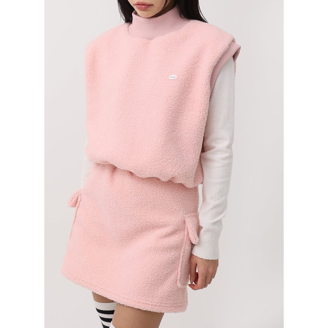 もこもこボアベスト＆スカートSET UP | Festa Golf