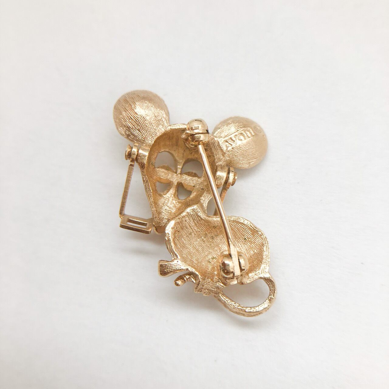 ”AVON” Spectacular Mouse brooch[b-363] ヴィンテージブローチ