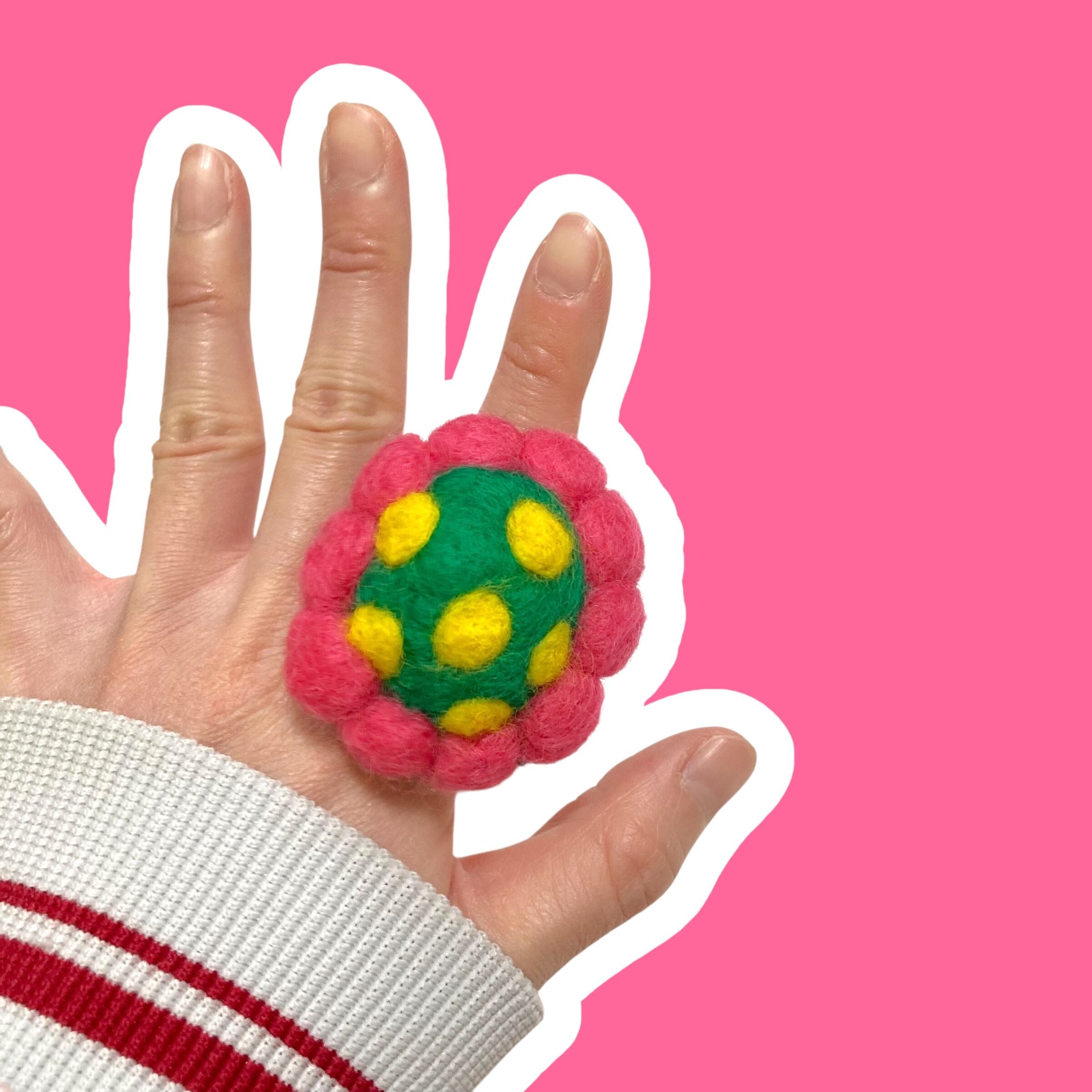 【12/14(日)21:00-12/17(水)12:00まで限定❣️】いっこの実 / いっこの実ジュエリーゆびわ(ピンク×グリーン)