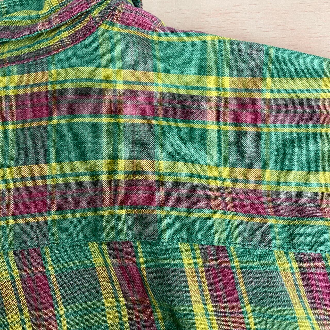90年代 OLD GAP オールドギャップ チェック柄 プルオーバーシャツ