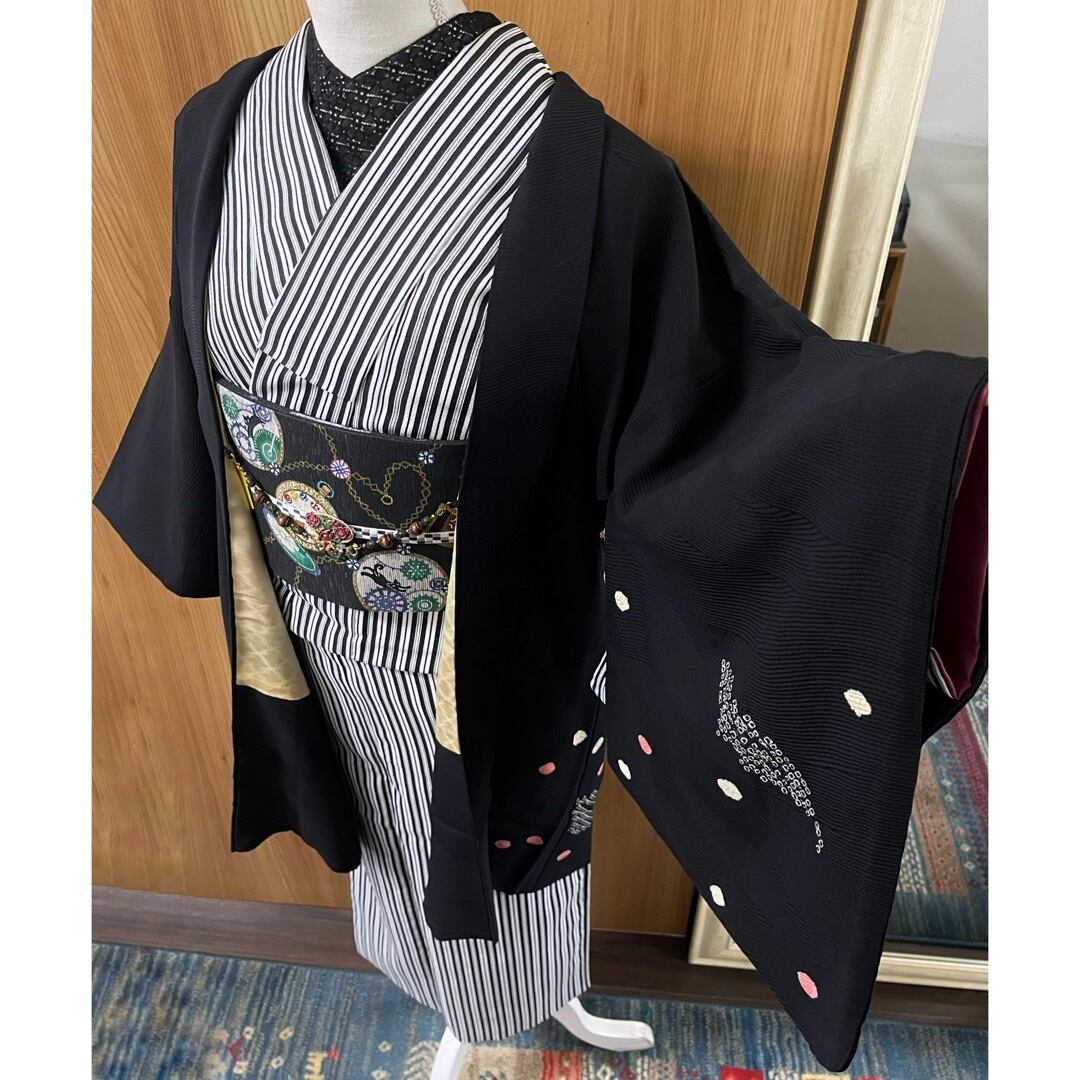 段ボール1箱分の総絞り羽織20点セット！すべて正絹 / リメイク材料