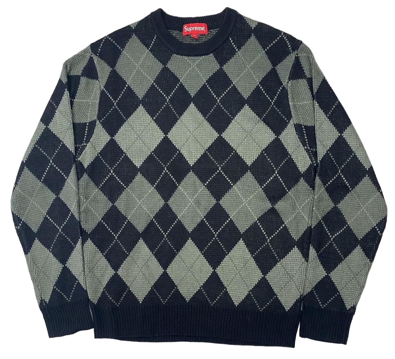 Supreme アーガイル柄 ニット L Supreme Argyle Knit Sweater/M | ACIDHOUSE Vintage&New