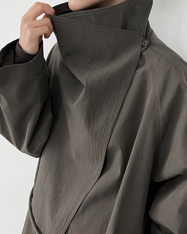 Standneck Rope Coat | Leonie