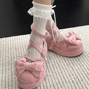 ゆめかわ♡全4カラー ベルベットパンプス ※ヒール高さ5cm kutu52 ゆめかわ♡全4カラー ベルベットパンプス ※ヒール高さ5cm kutu52