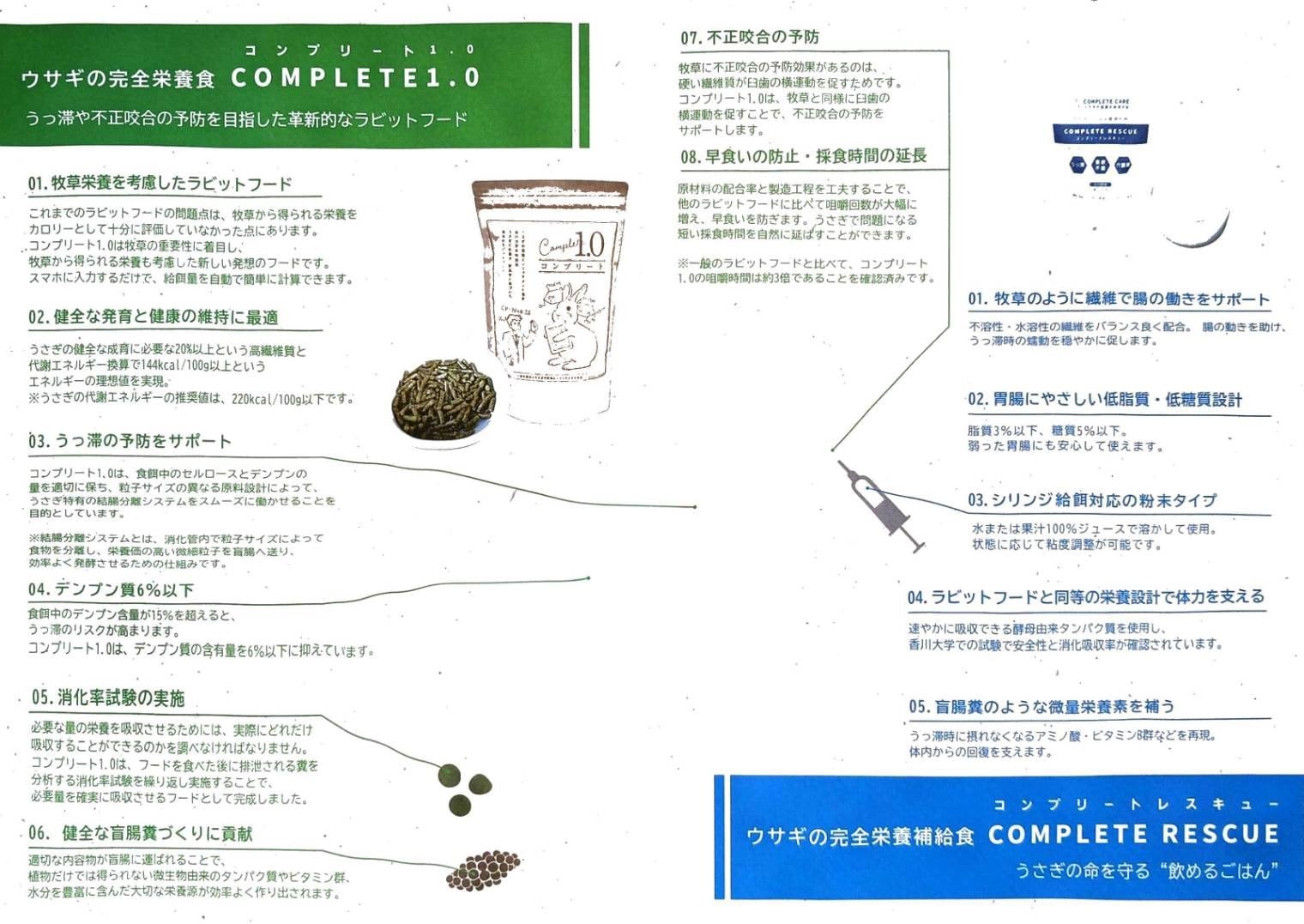 うさぎさんの総合栄養食コンプリート1.0【1kg】 | smile rabbit online