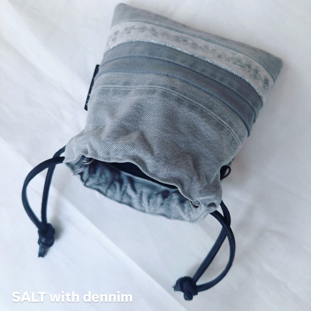 ボーダー巾着mini No.6695