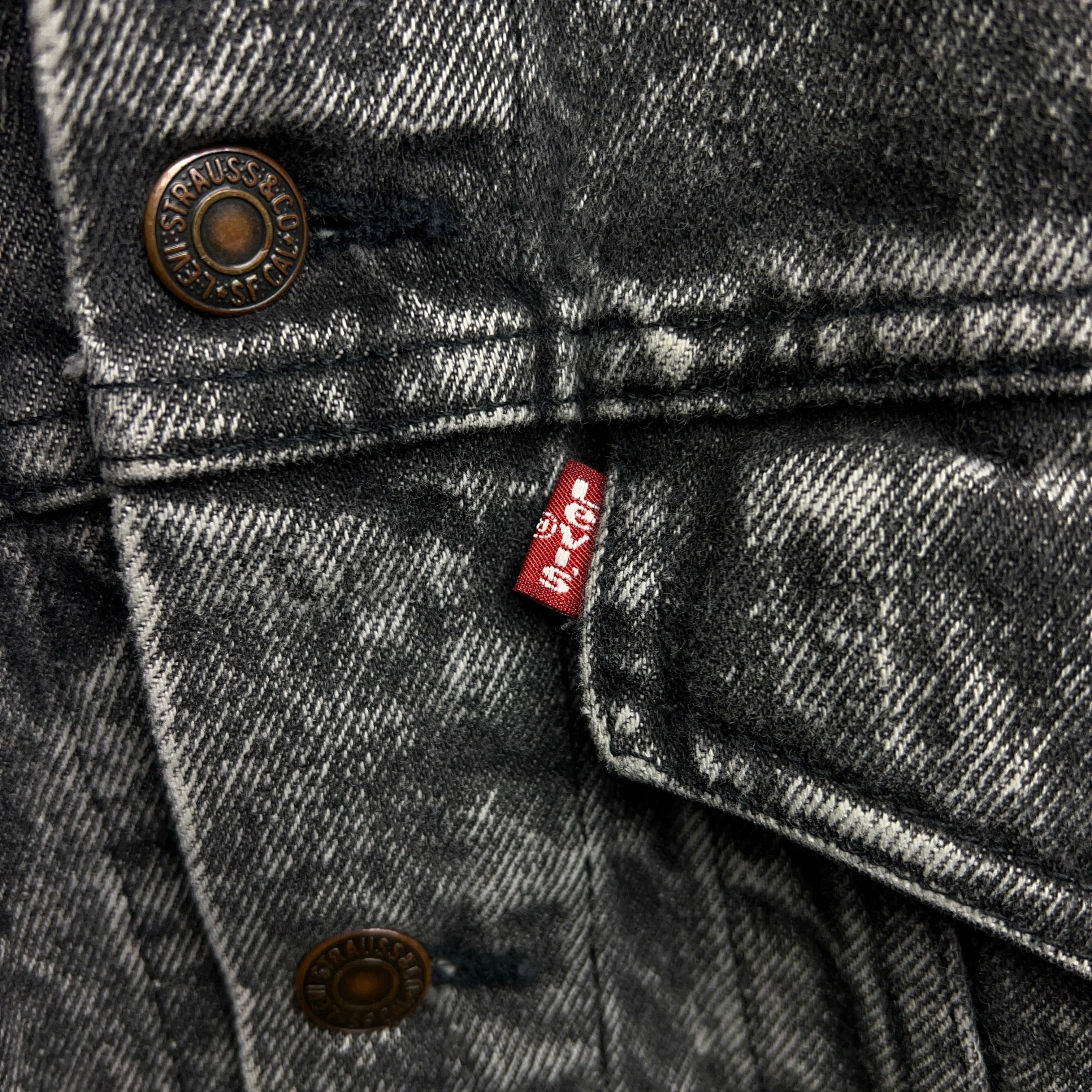 90's Levi's 70508-0256 Black Denim Jacket 90年代 リーバイス