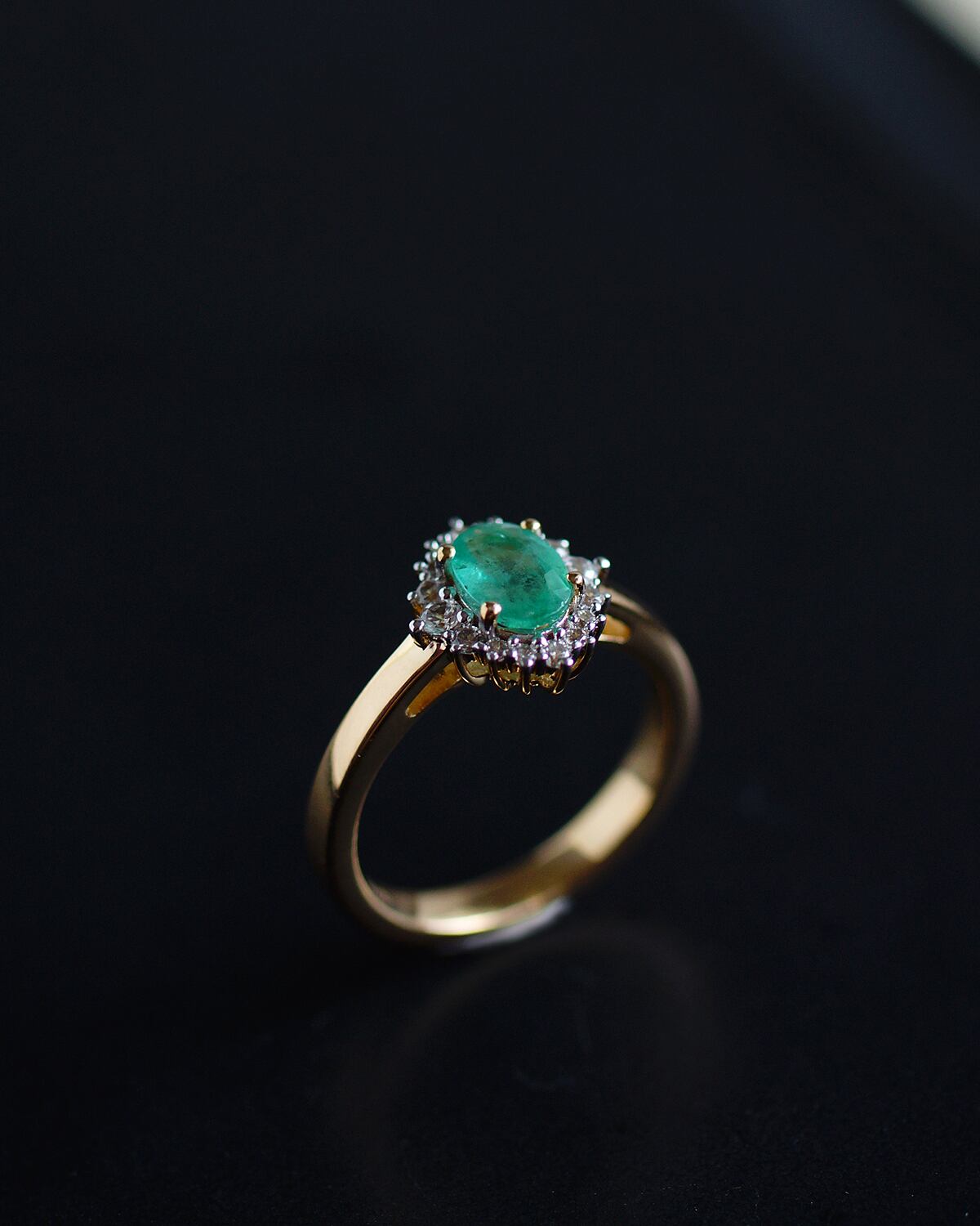 Silver925+K18YG エメラルドのリング 12号 | Ruan aree │ 心に潤いを