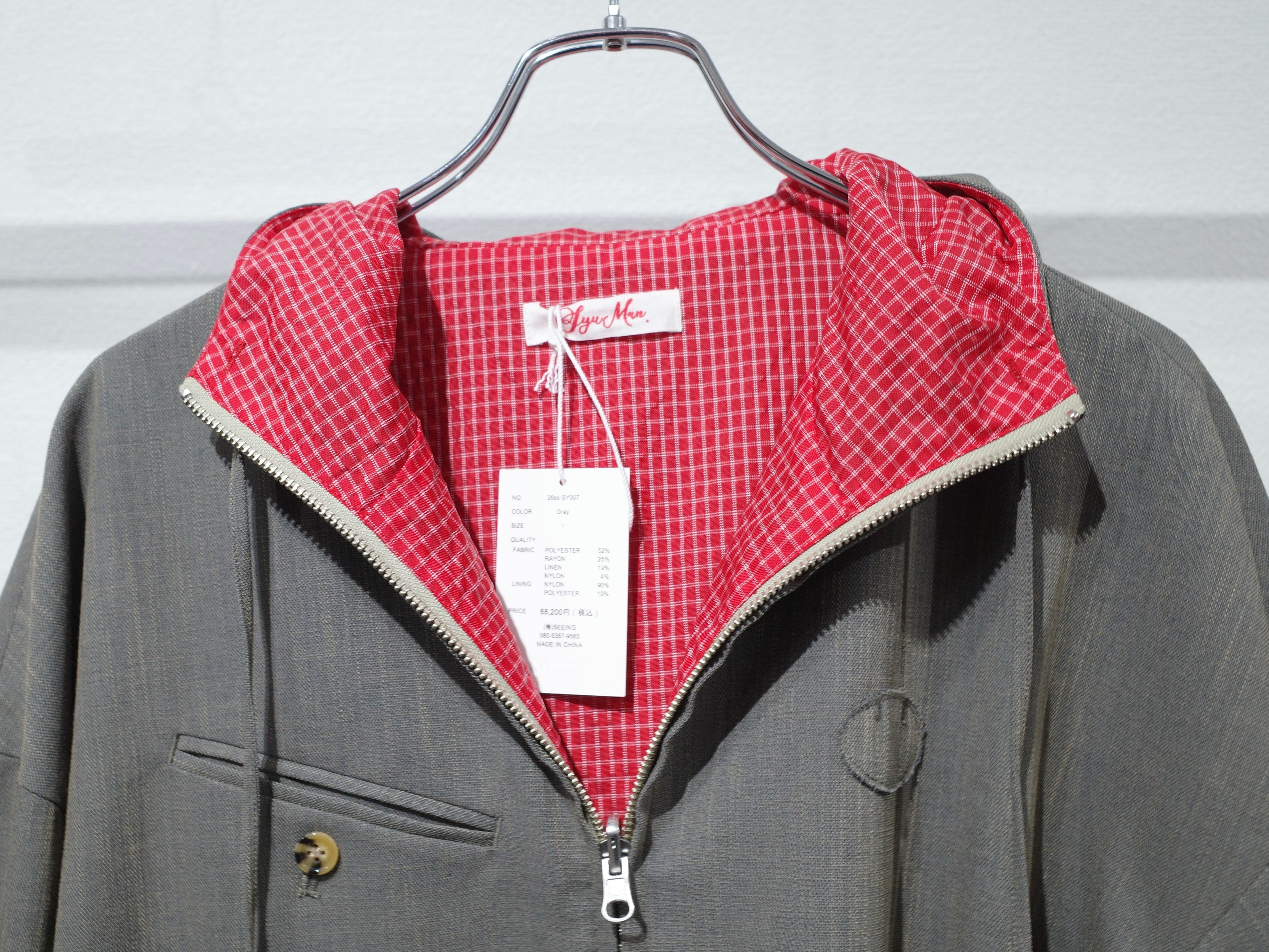 26ss SYUMAN.Suit Hoodie Jkt(Gray) | ampel