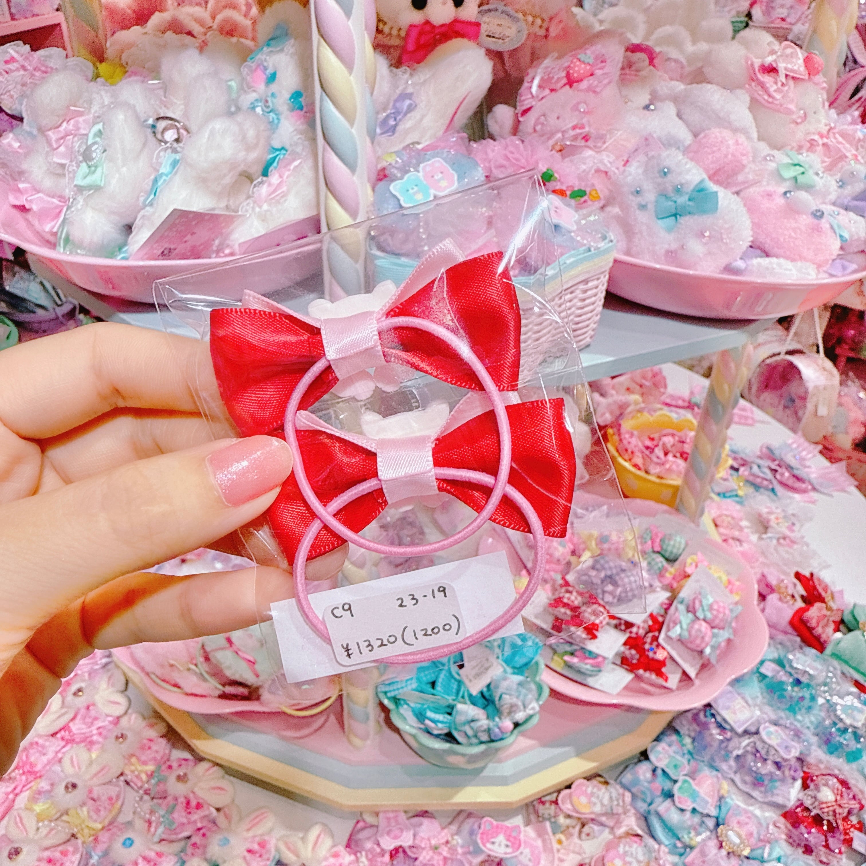 【C9】23-19ぷちリボンヘアゴムセット