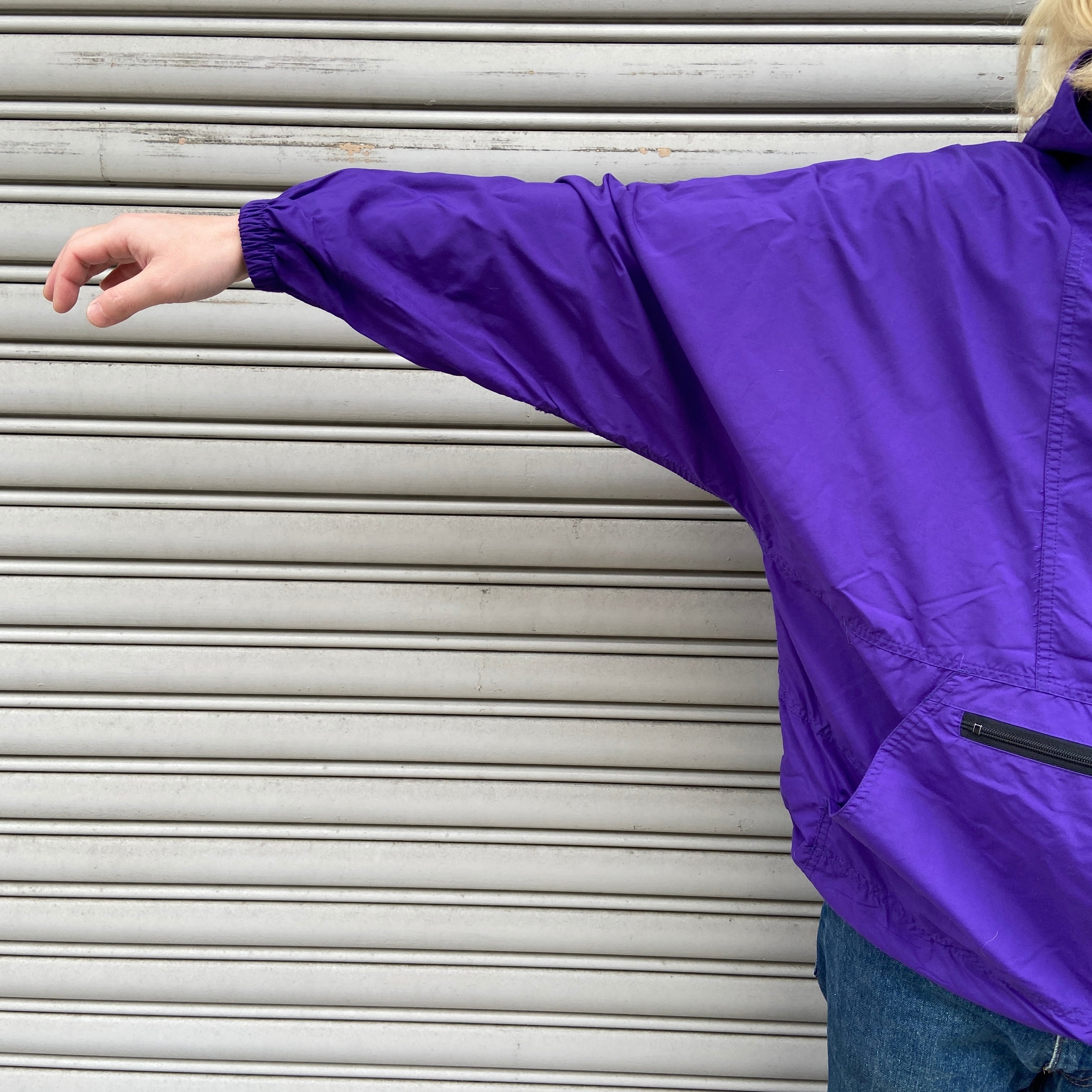 80s Woolrich ウールリッチ アノラックパーカー パープル M相当 | 古着