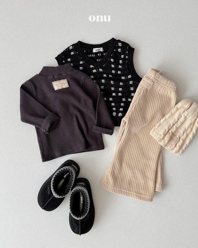 予約⌇onu/ Wide ribbed pants