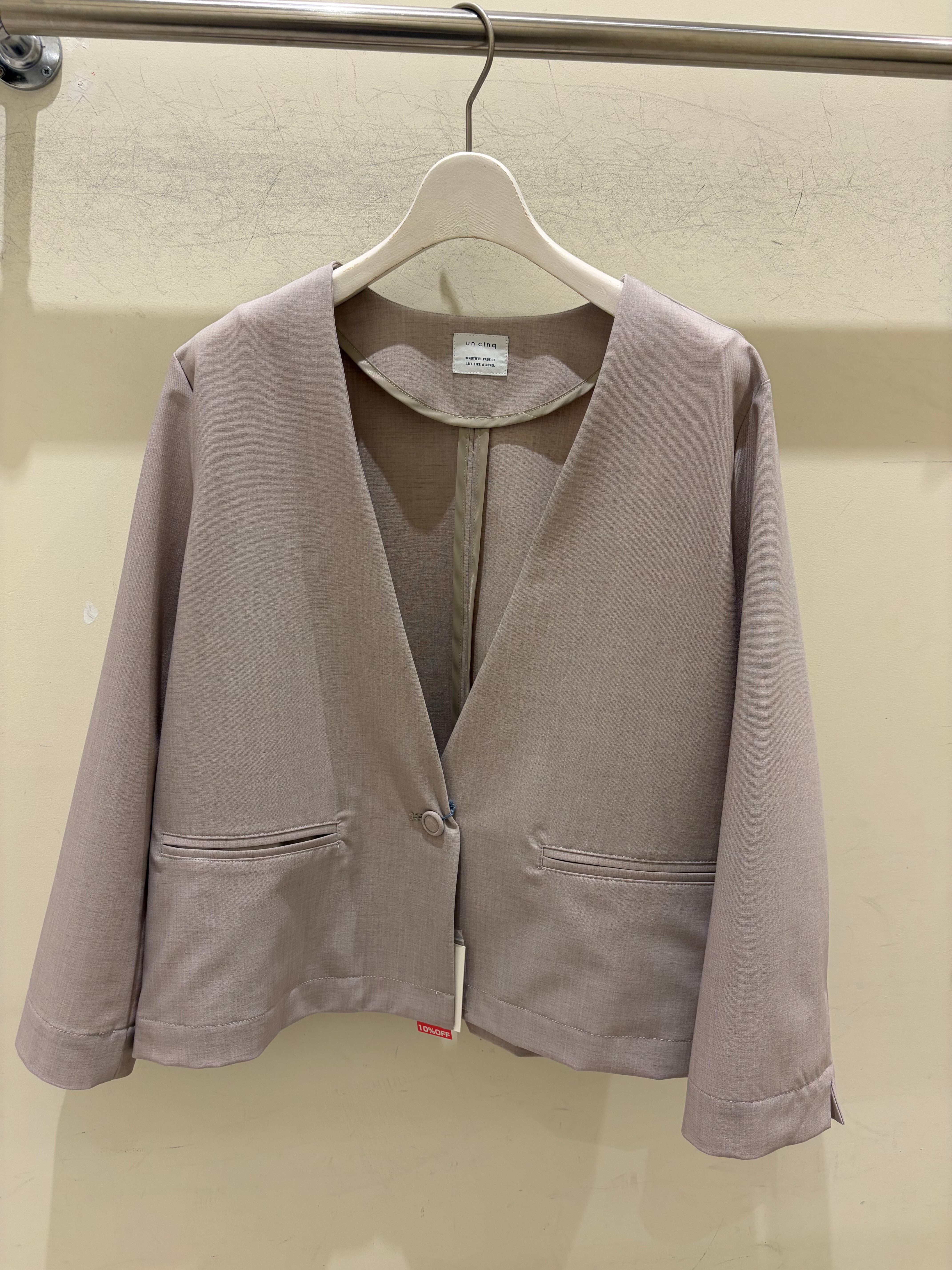 トロピカルVネックジャケット U26-04/un cinq