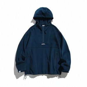 Half zip hooded anorak jacket 1253