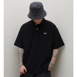 Textured oversized polo shirt 0860