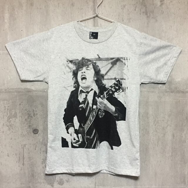 【送料無料 / ロック バンド Tシャツ】 AC/DC / Angus Young Men's T-shirts Heather Gray S　 エーシー・ディーシー / アンガス・ヤング メンズ Tシャツ 杢グレー S
