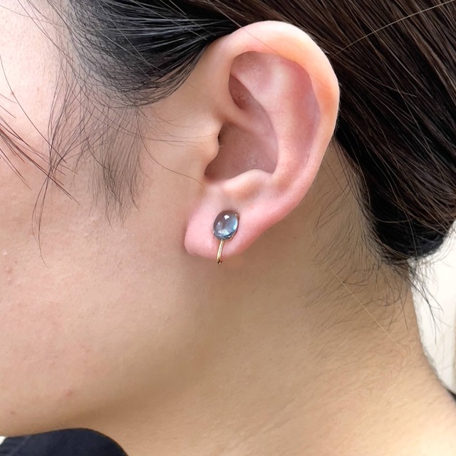 K10YG　 ロンドンブルートパーズ　イヤリング【685715】