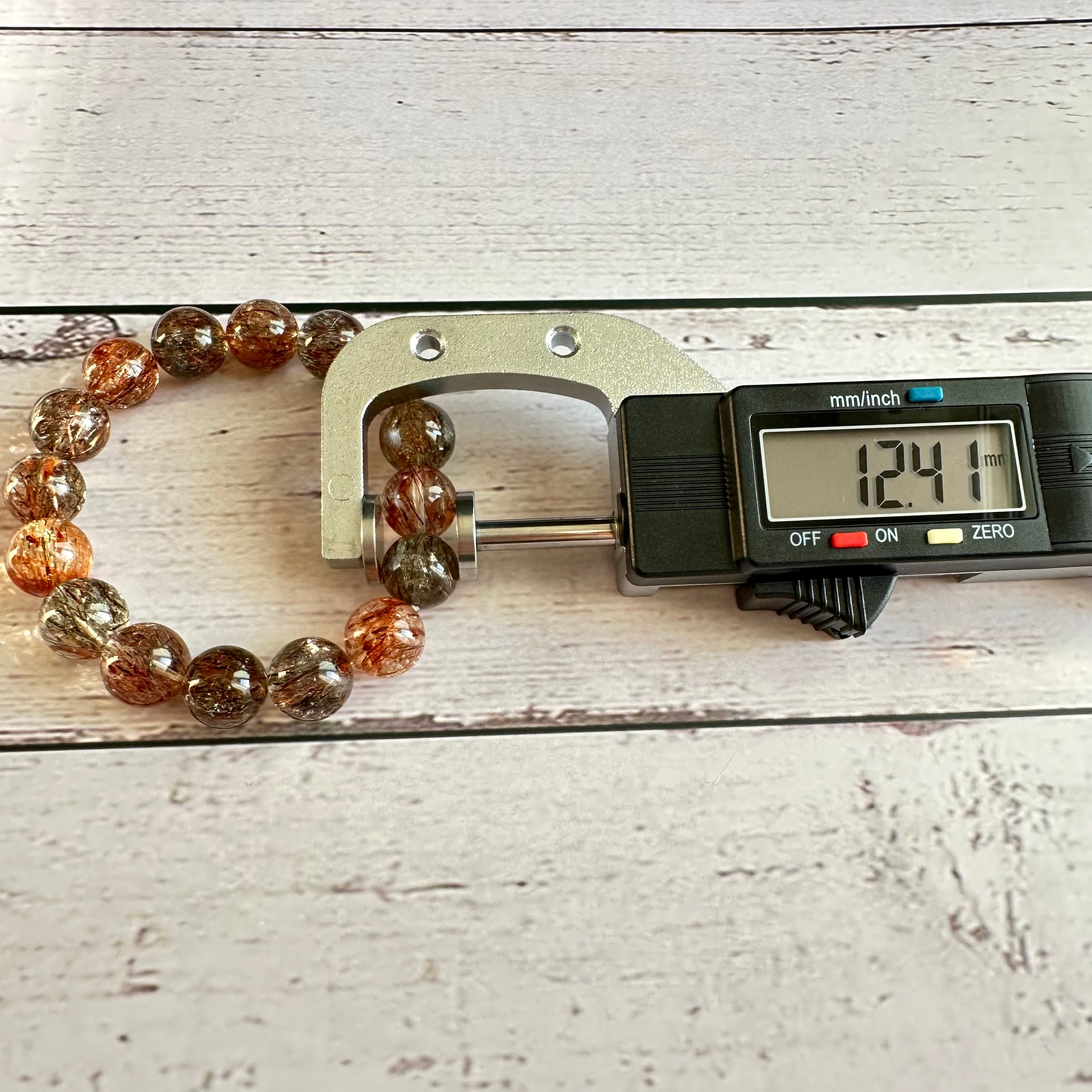 ブラックゴールドスーパーセブン ブレスレット （約12.4㎜ / 内径約17