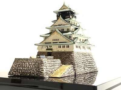 ☆完成品 鹿苑寺 金閣寺 ケース付き ミニ24サイズ 日本の寺 世界遺産