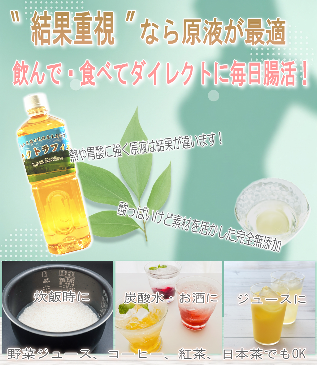乳酸菌生産物質ドリンク ラクトラフィネ 1000ml 善玉菌 バイオ