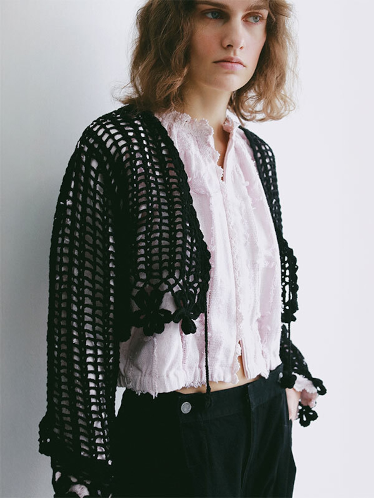 ETRE TOKYO クロシェニットカーディガン