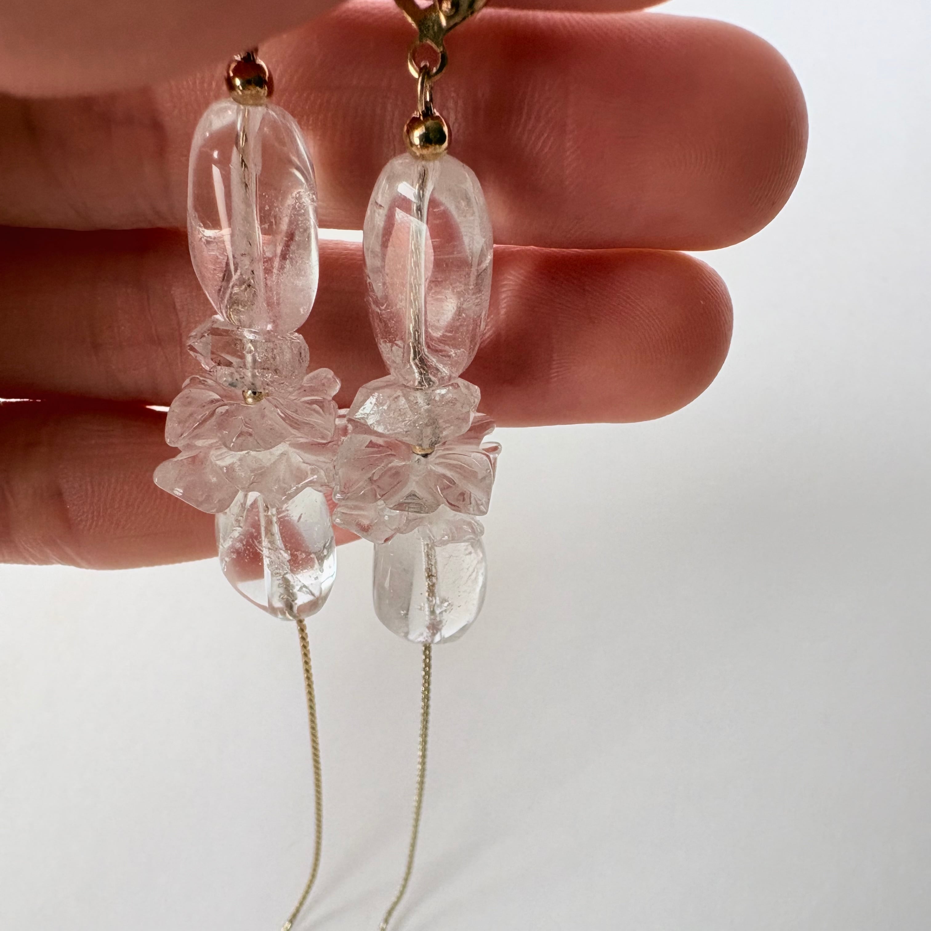 Frill Crystal ピアス / イヤリング