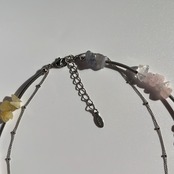 ハート×天然石　2連ネックレス［SSN039］