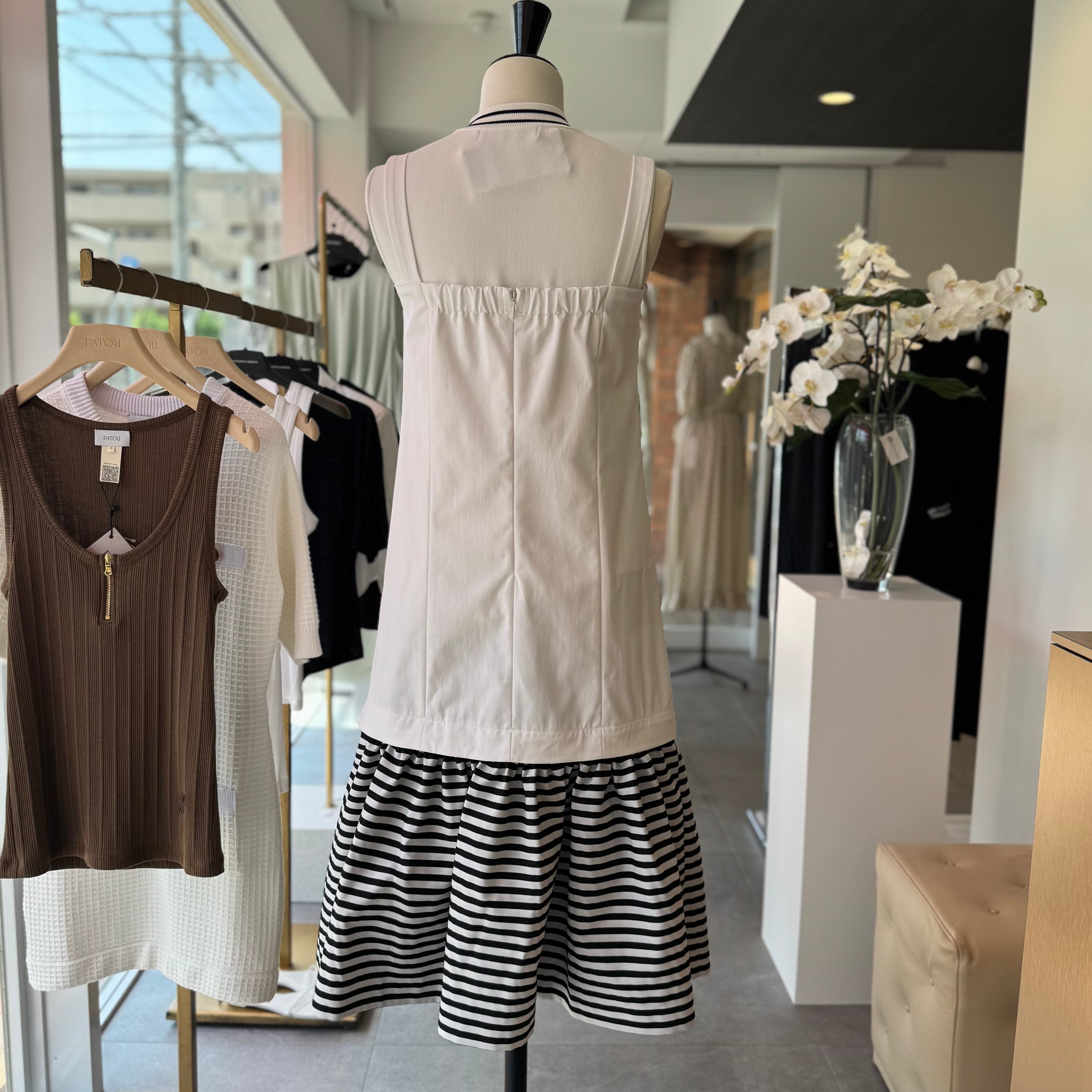 BORDERS at BALCONY BORDER STRAP DRESS | FLICKA ASHIYA