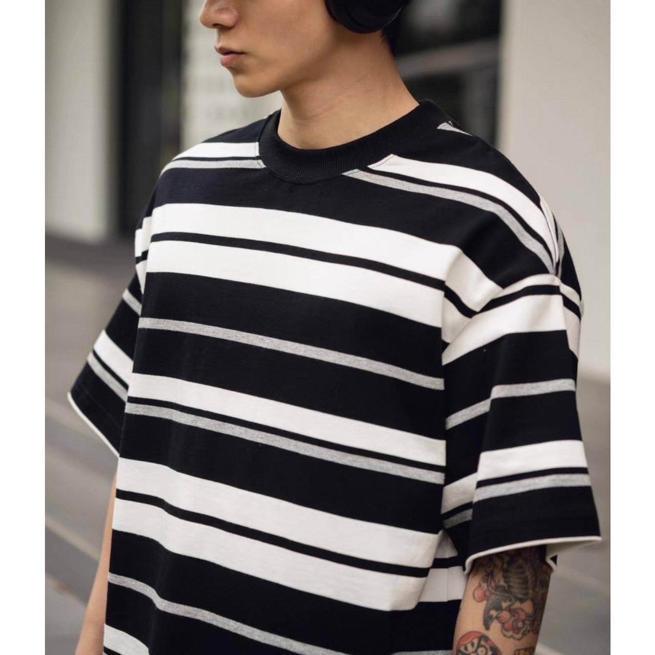 Multicolor striped t-shirt 0852 - 11