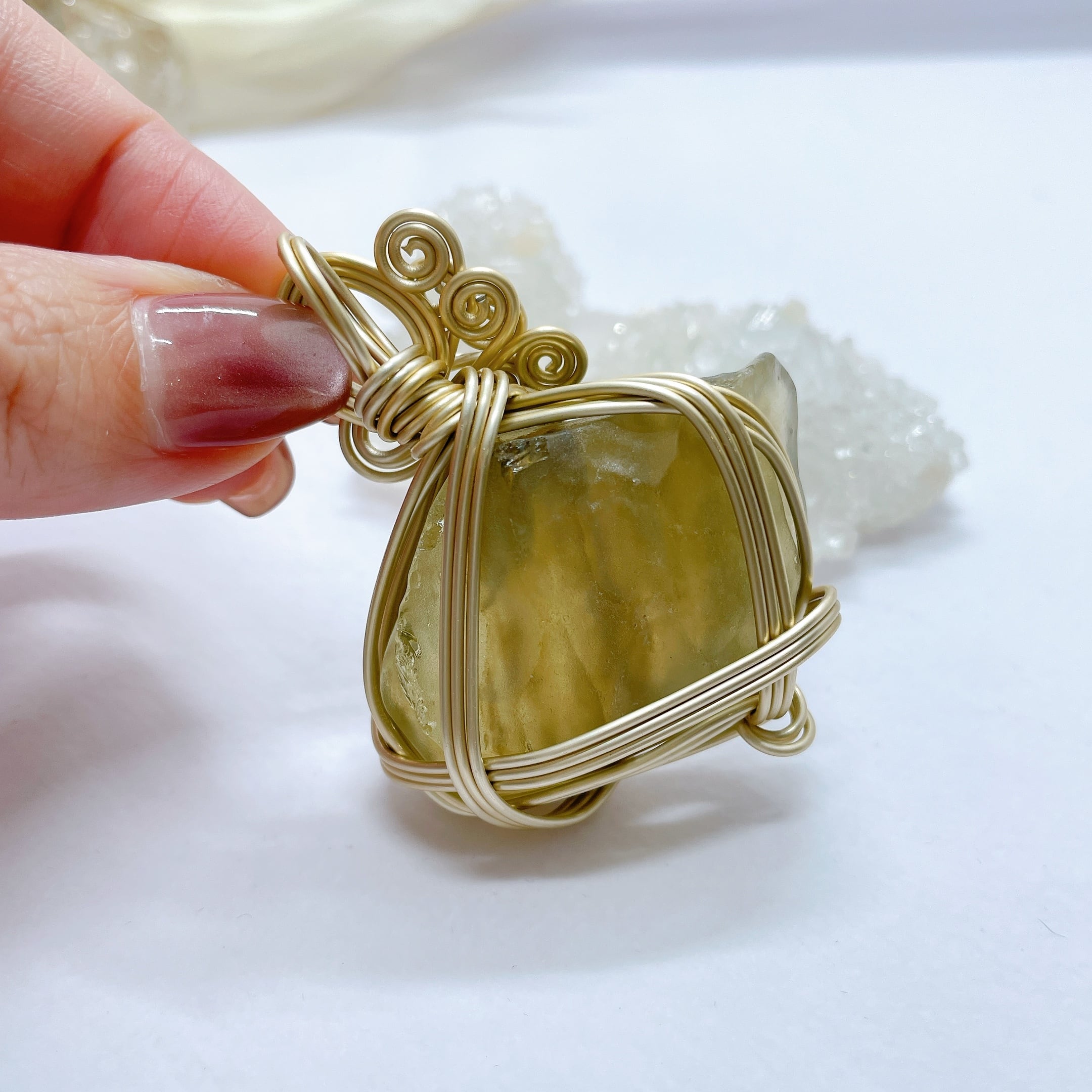 ブラックリビアングラスペンダントトップ✨️ | kirishima