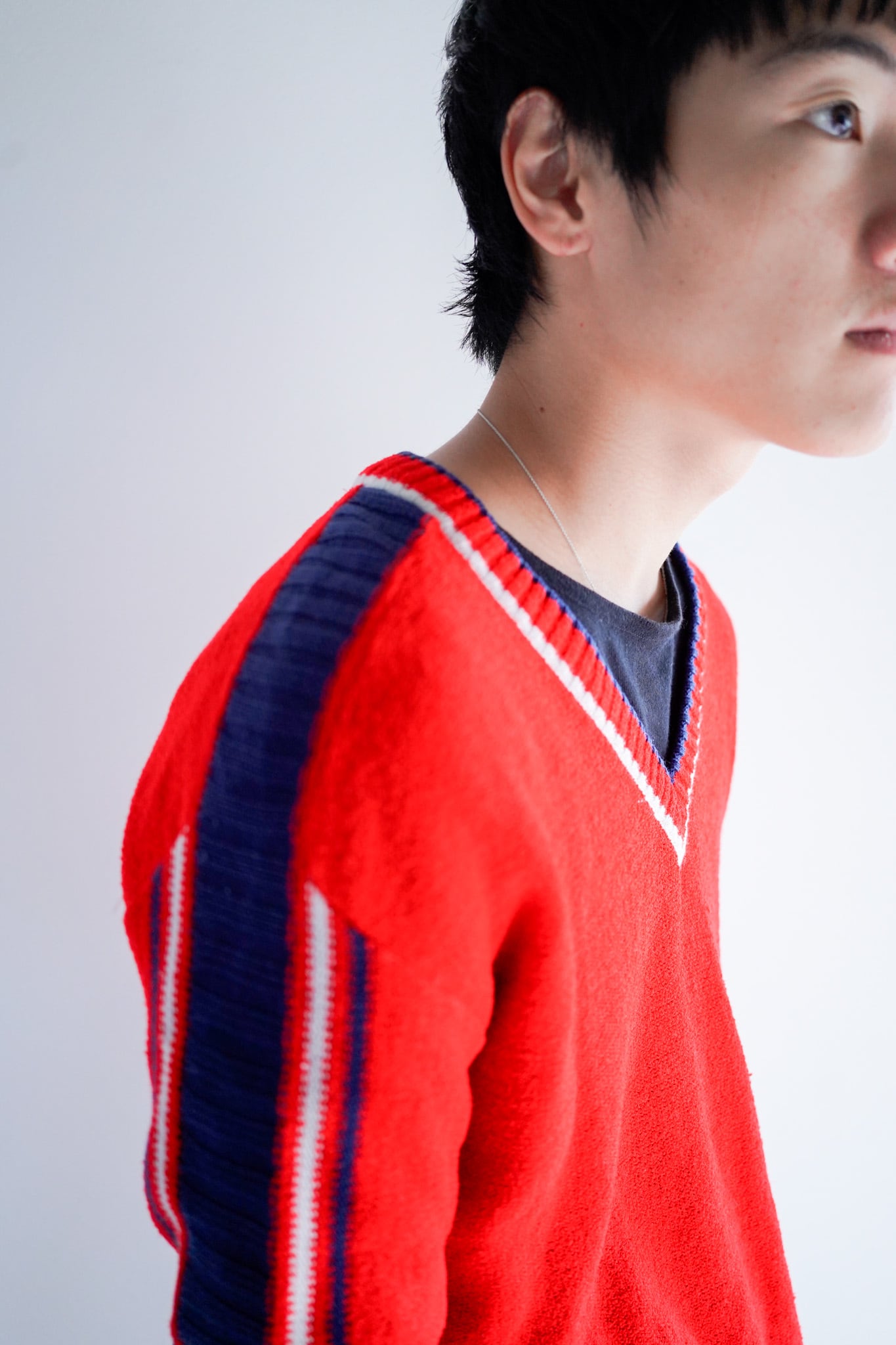 【1980s】"Yugoslavia, Sport Style" Europe Knitting Sweater / 5-396