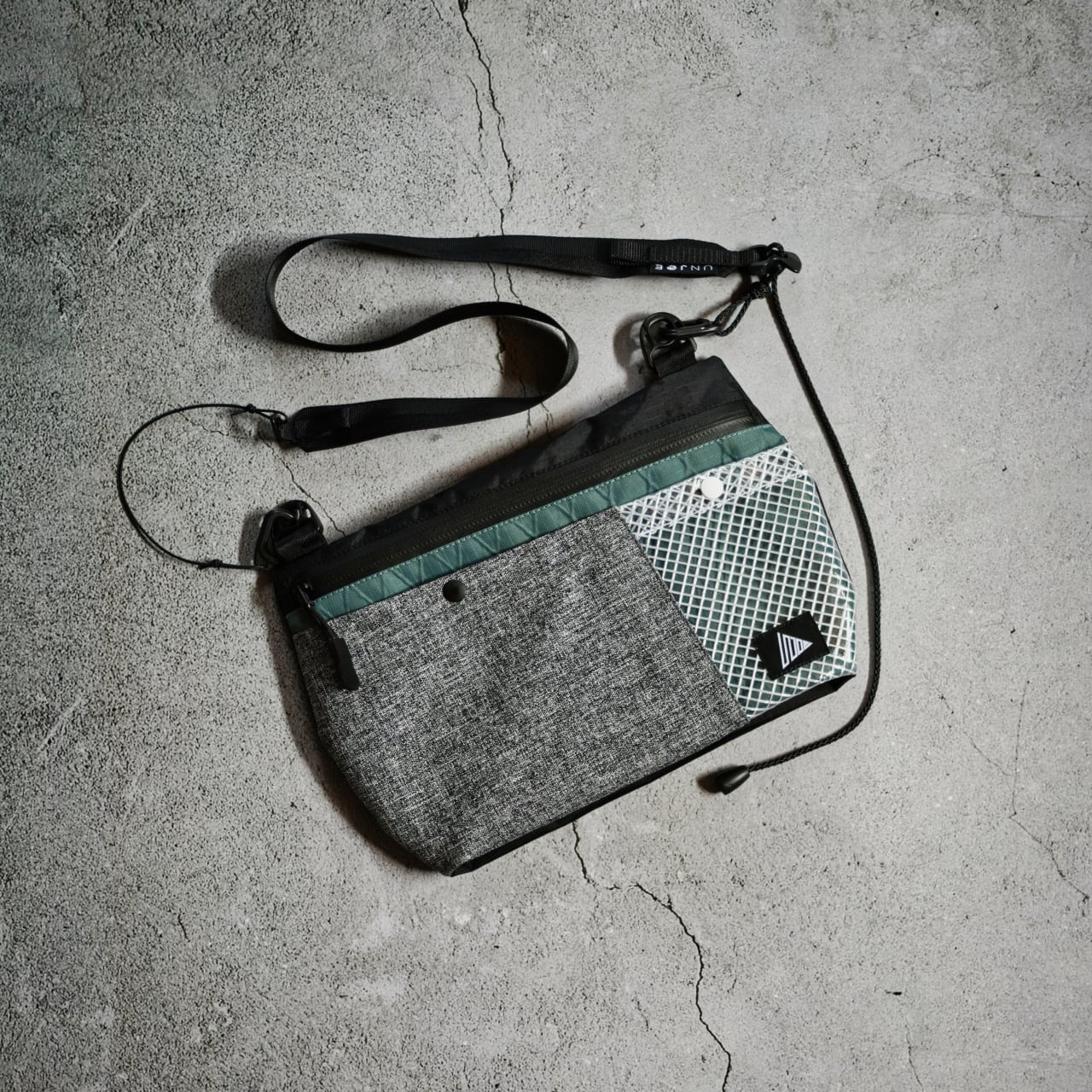 Snap sacoche Woven Melange Dyneema / FrostTeal | UNJOE Snap sacoche Woven Melange Dyneema / FrostTeal | UNJOE
