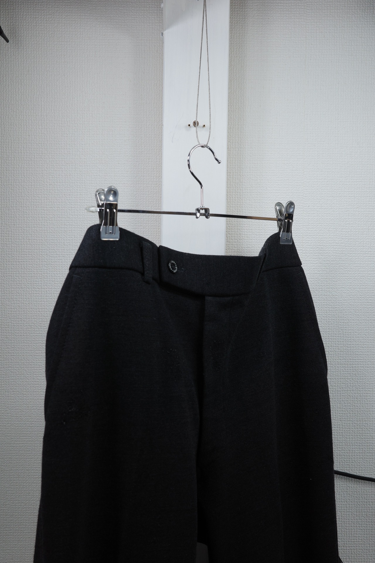 LACOSTE Wool Damaged Trousers
