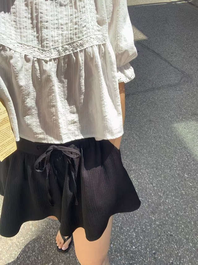 (予約) LITER / Magnet wrinkle flare pants 2color