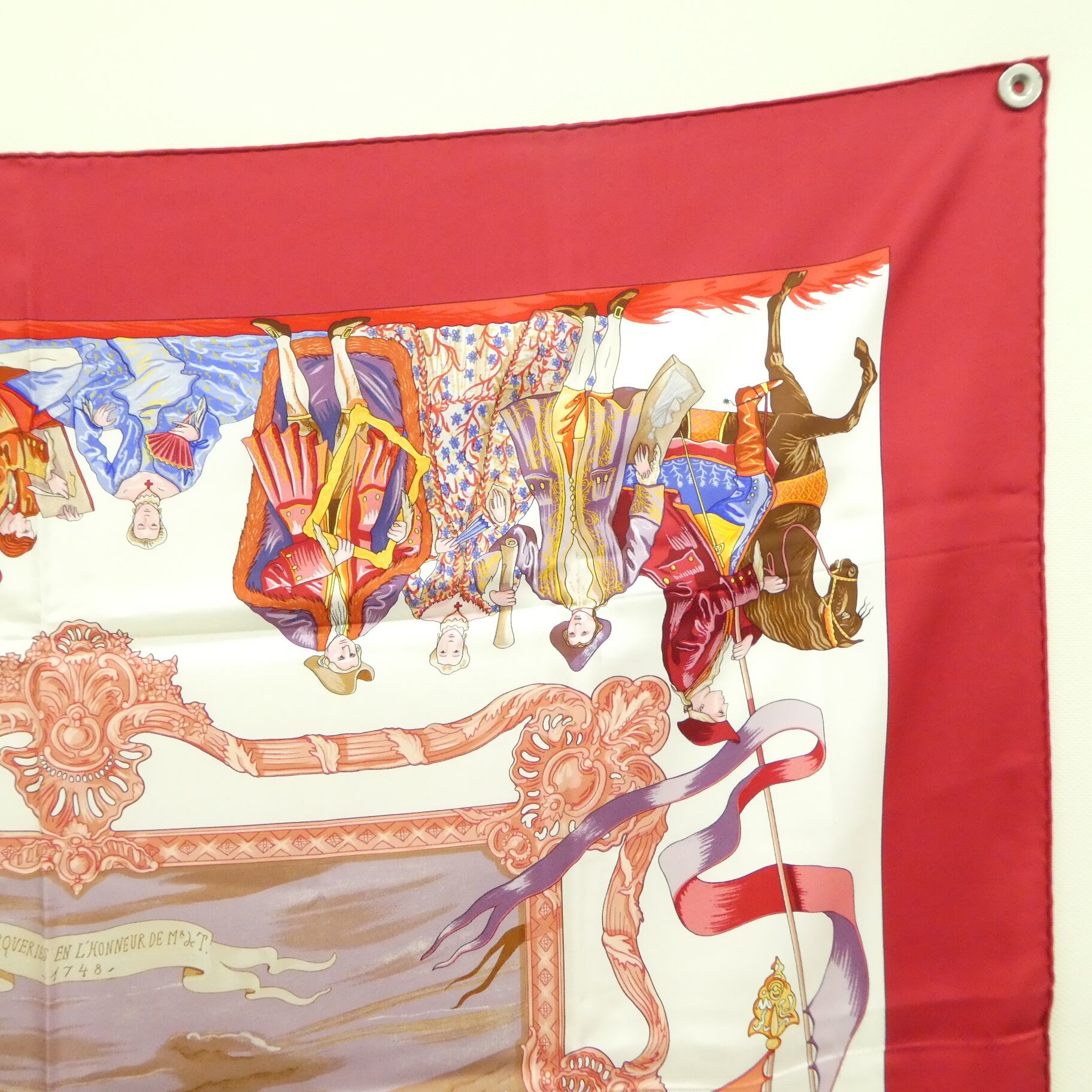 美品 HERMES エルメス カレ90 TURQVERIES EN L'HONNEUR DE MHT 1748