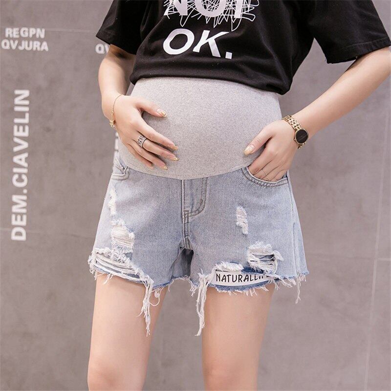 【新作】【送料無料】 HziriP妊娠妊娠中の服女性マタニティデニムコンタブルプラスショートケアベリールーズショート AL expec343797393134