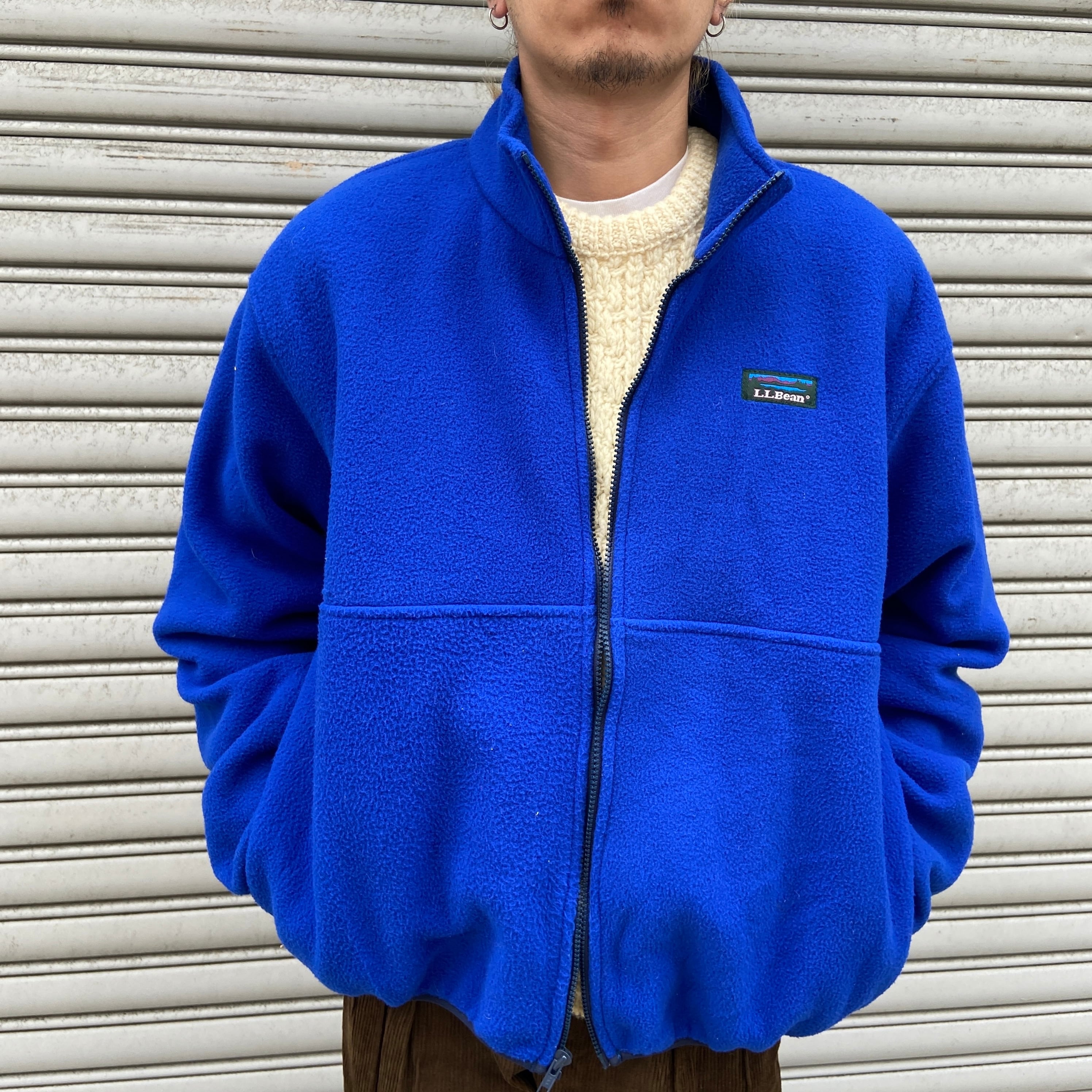 90s L.L.bean USA製 フリースジャケット XL 青 エルエルビーン | 古着