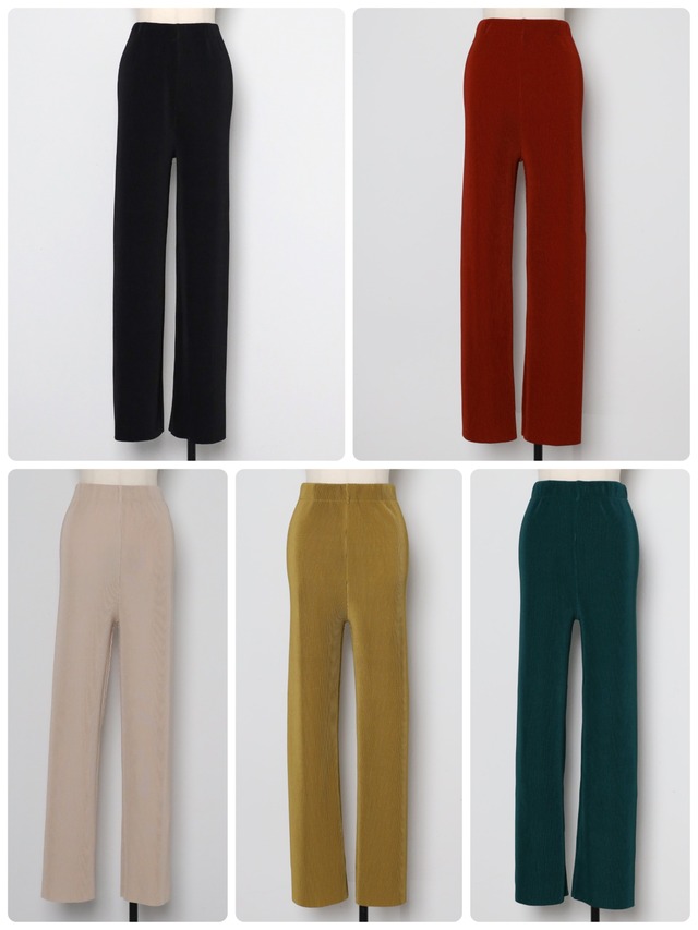 カッティングプリーツパンツ