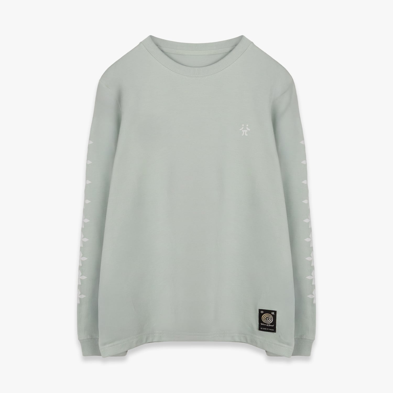 WAVE OF SAND 26SS NICOLAS TIRABASSO PRINT LS TEE (SEAFOAM)