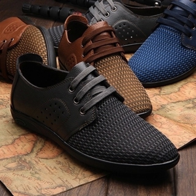 送料無料 ウォーキングシューズ レザー 革 メンズ ブーツ シューズ 革靴 軽量 カジュアル shs-124