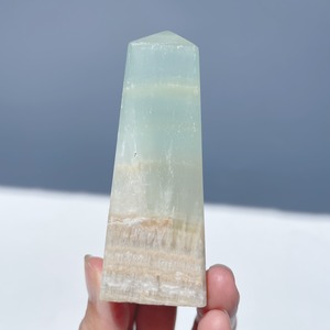 カリビアンブルーカルサイト(クリアタイプ) タワー12◇Caribbian Blue Calcite◇天然石・鉱物・パワーストーン