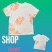 染色アート Cubeデザイン Tシャツ ホワイト② Sサイズ ☆送料無料