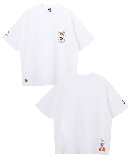CHUMS チャムス ブラザーズTシャツ メンズ 半袖Tシャツ オーバーサイズ プリントTシャツ コットン 綿100% バックプリント 刺繍 カジュアル CH01-2747